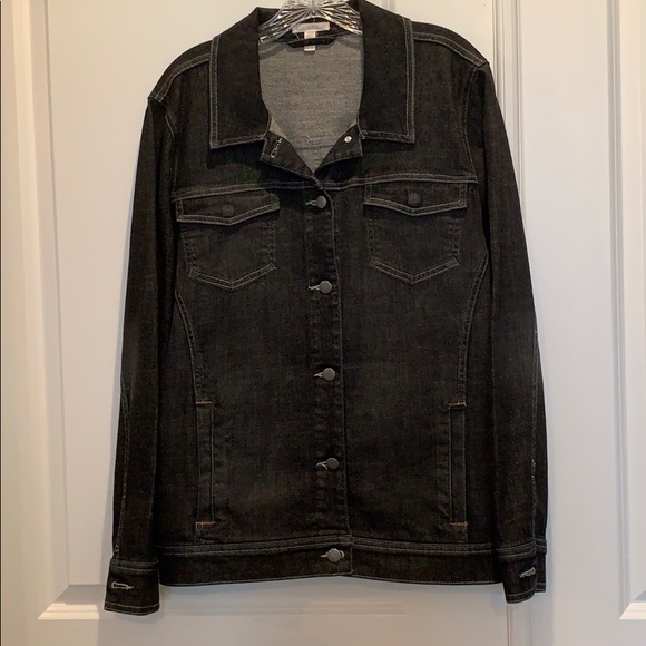 eileen fisher black denim jacket
